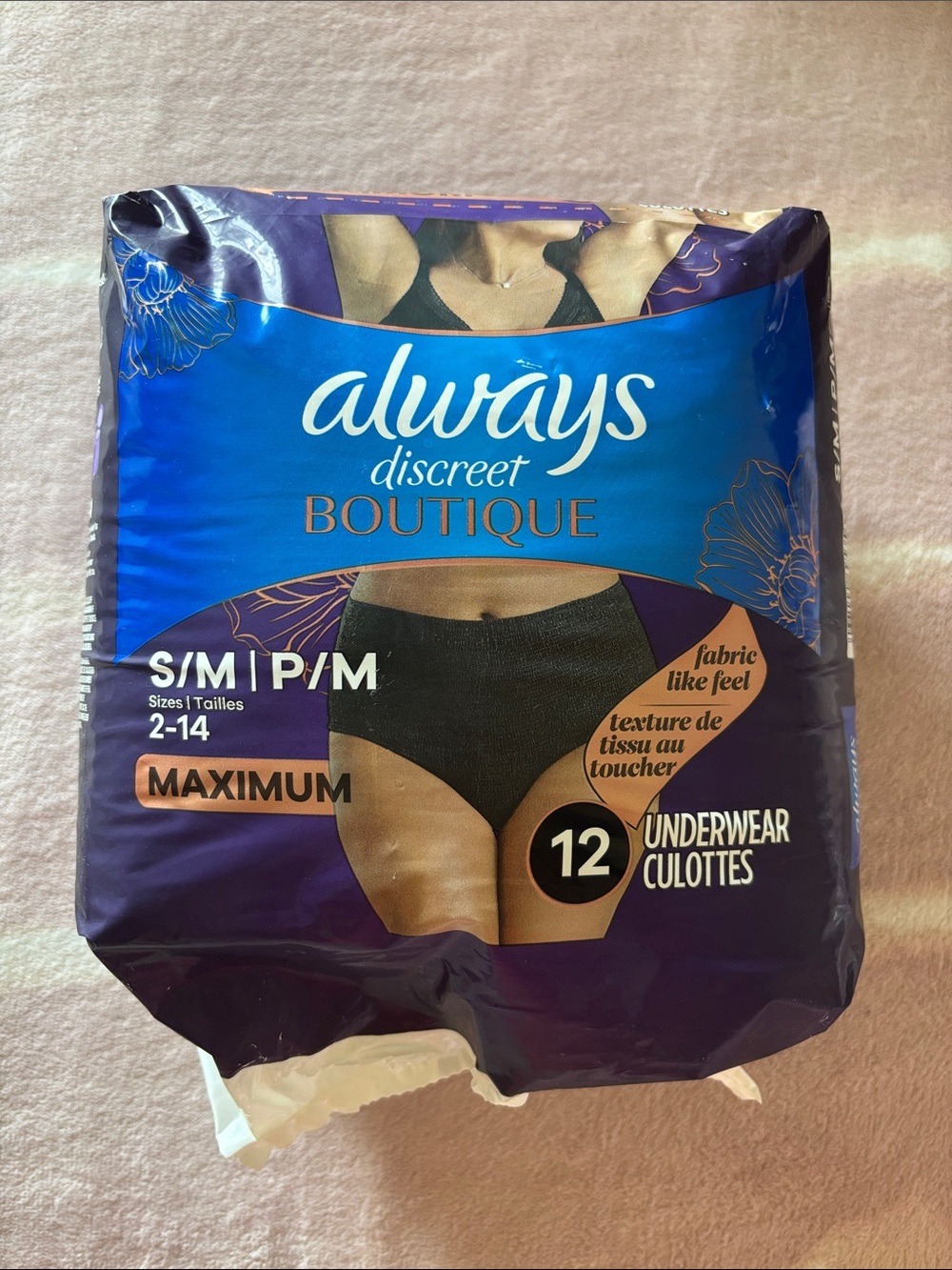 Always Discreet Boutique Maximum Underwear - Black